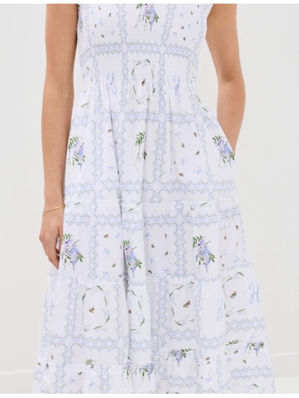 Hill House Ellie Nap Midi Dress in Patchwork Floral - Picture 8 of 11